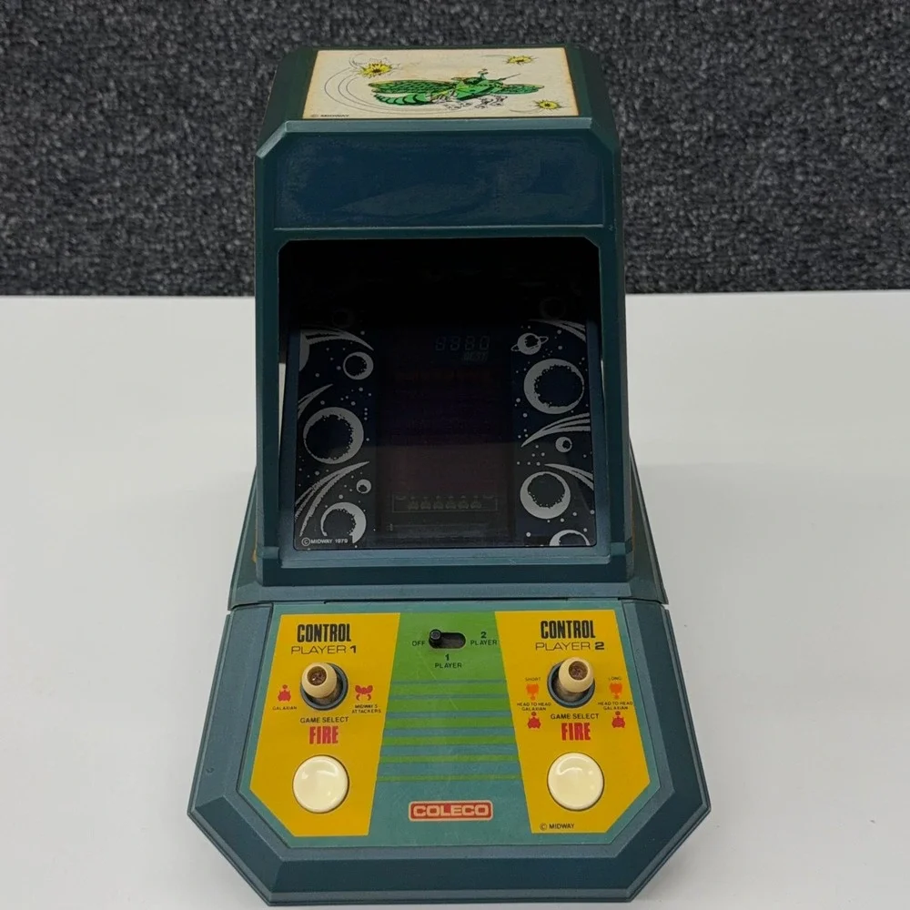 Vintage 1981 Coleco‎ Galaxian Tabletop Arcade Game Model 2380 VFD Retro Gaming